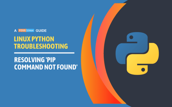 fixing 'pip command not found'