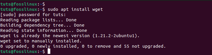 install wget