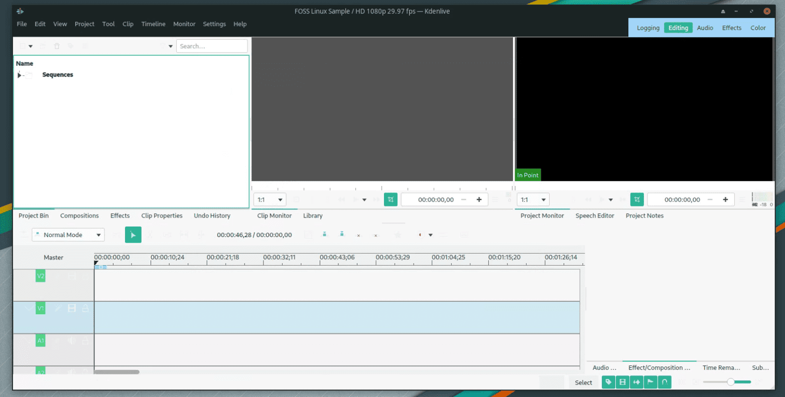 kdenlive on manjaro xfce