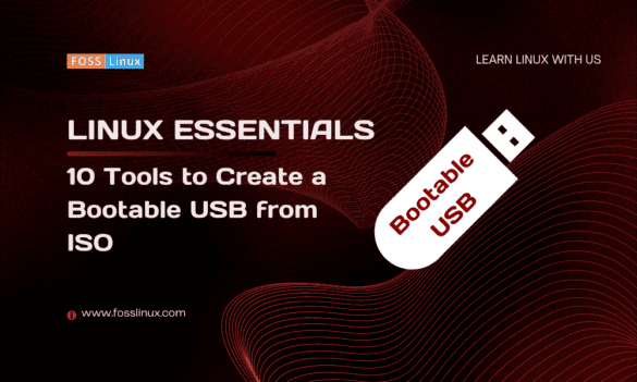 tools to create a bootable usb from iso in linux