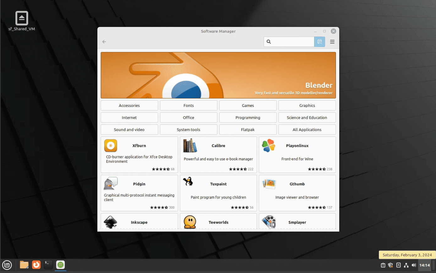 linux mint 21.1 cinnamon software manager