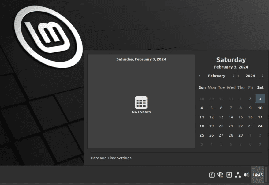 linux mint 21.1 cinnamon system tray