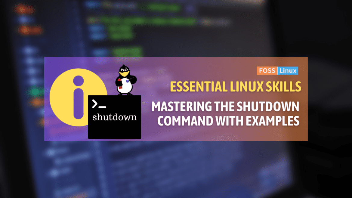 linux shutdown command