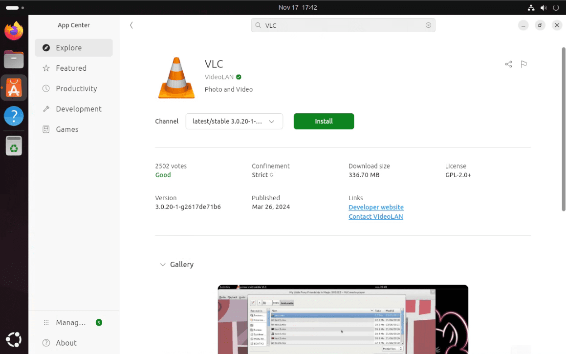 vlc media player installation on ubuntu